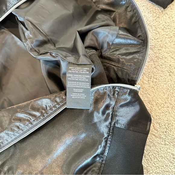 Star Wars Satin Jacket Tie Fighter Full Zip Bomber Jacket Stitch Logo Youth XL - Picture 9 of 13